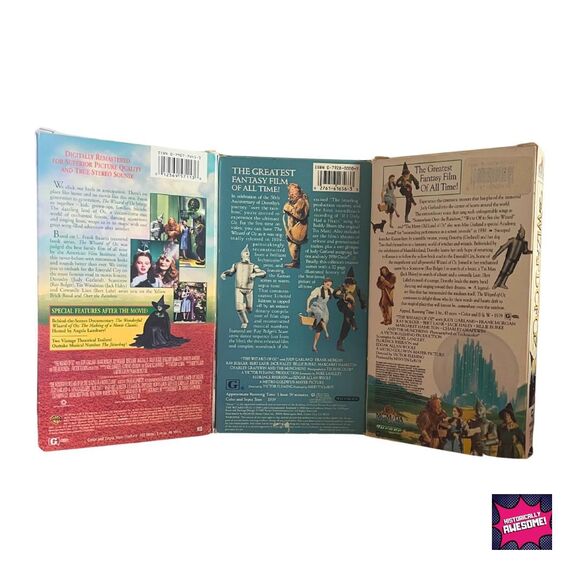 Lot 3 RARE VHS The Wizard of Oz 1989–1991 Family Entertainment Movies - Picture 2 of 9